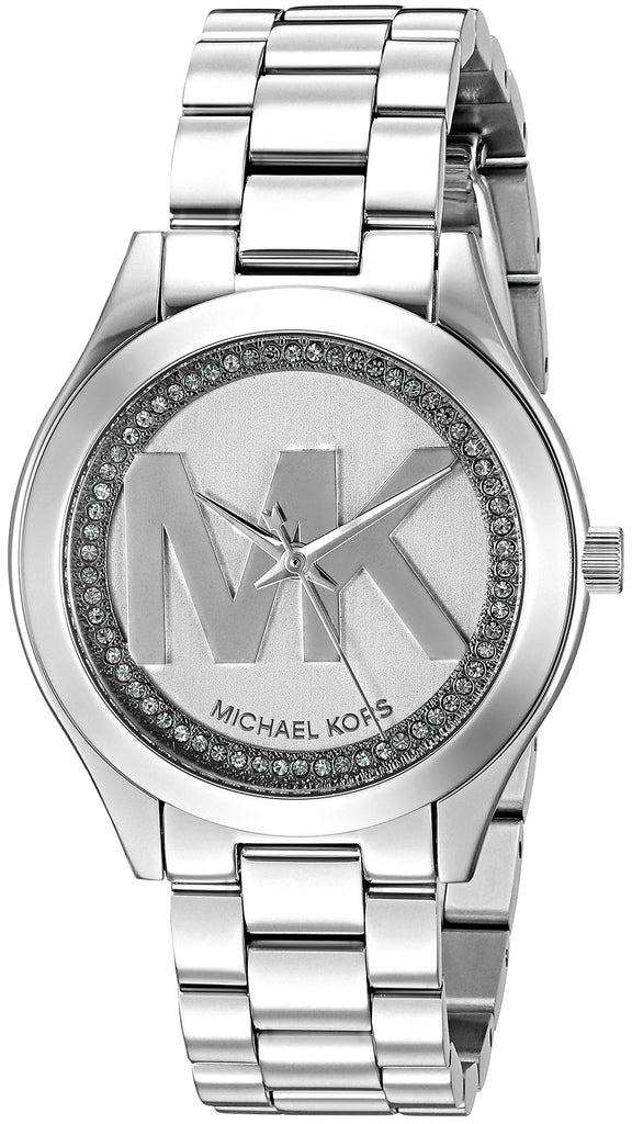 Michael Kors Mini Slim Runway Silver Dial Silver Steel Strap Watch for Women - MK3548 Buy Now By Michael Kors