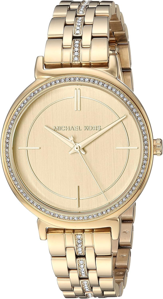 Michael Kors Cinthia Quartz Gold Dial Gold Steel Strap Watch For Women - MK3681 Buy Now By Michael Kors
