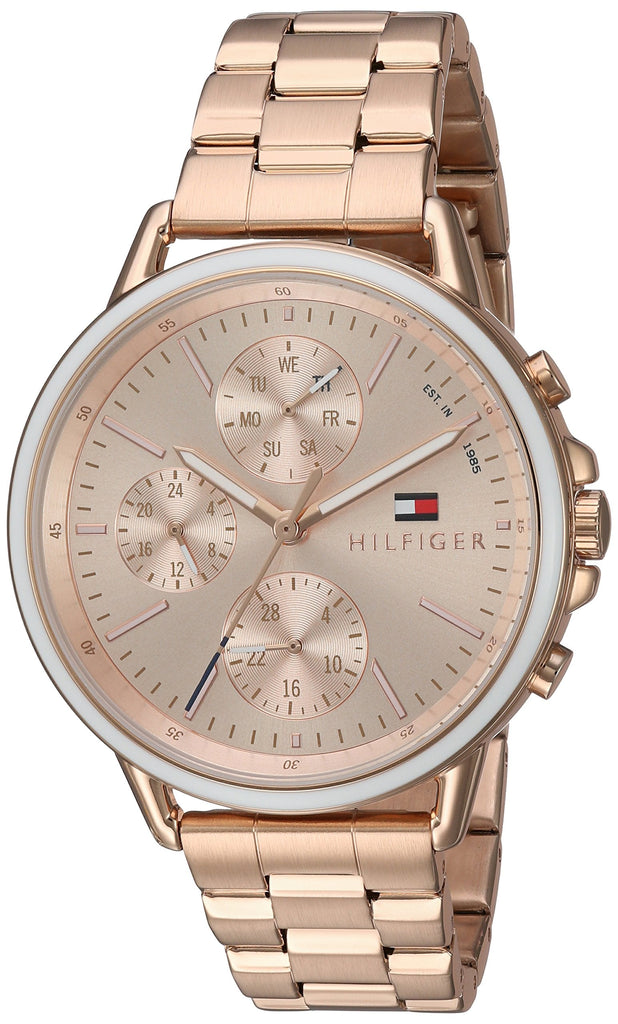 Tommy Hilfiger Carly Rose Gold Dial Rose Gold Steel Strap Watch for Women - 1781788 Buy Now By Tommy Hilfiger