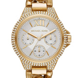 Michael Kors Camille Chronograph Silver Dial Gold Steel Strap Watch for Women - MK6842 Buy Now By Michael Kors