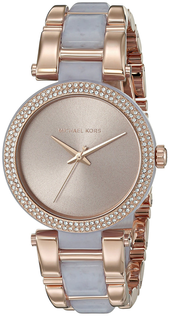 Michael Kors Delray Rose Gold Dial Two Tone Steel Strap Watch for Women - MK4319 Buy Now By Michael Kors