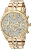 Michael Kors Lexington Chronograph Gold Dial Gold Steel Strap Watch For Men - MK8579 Buy Now By Michael Kors