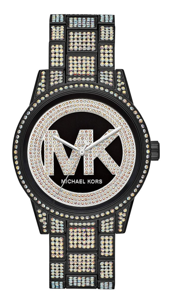 Michael Kors Ritz Crystals Black Dial Two Tone Steel Strap Watch for Women - MK6733 Buy Now By Michael Kors