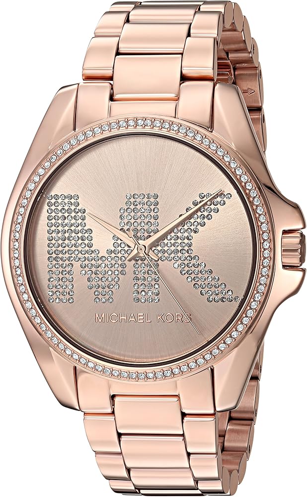 Michael Kors Bradshaw Quartz Rose Gold Dial Rose Gold Steel Strap Watch For Women - MK6556 Buy Now By Michael Kors