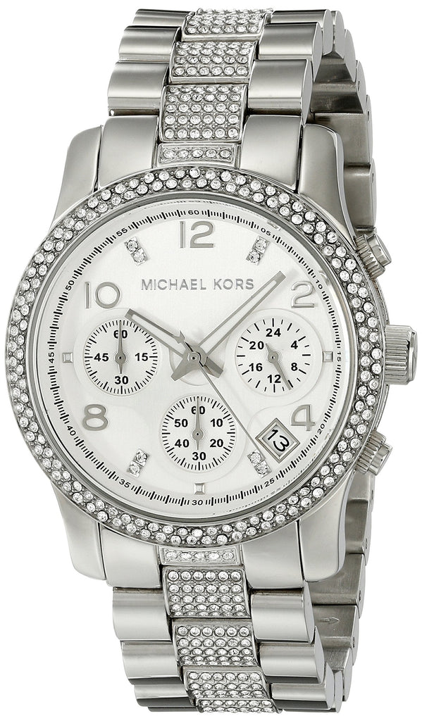 Michael Kors Runway White Dial Silver Steel Strap Watch for Women - MK5825 Buy Now By Michael Kors