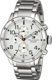 Tommy Hilfiger Trent Multifunction White Dial Silver Steel Strap Watch for Men - 1791140 Buy Now By Tommy Hilfiger