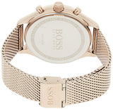 Hugo Boss Companion Quartz Black Dial Rose Gold Mesh Bracelet Watch For Men - HB1513548 Buy Now By Hugo Boss