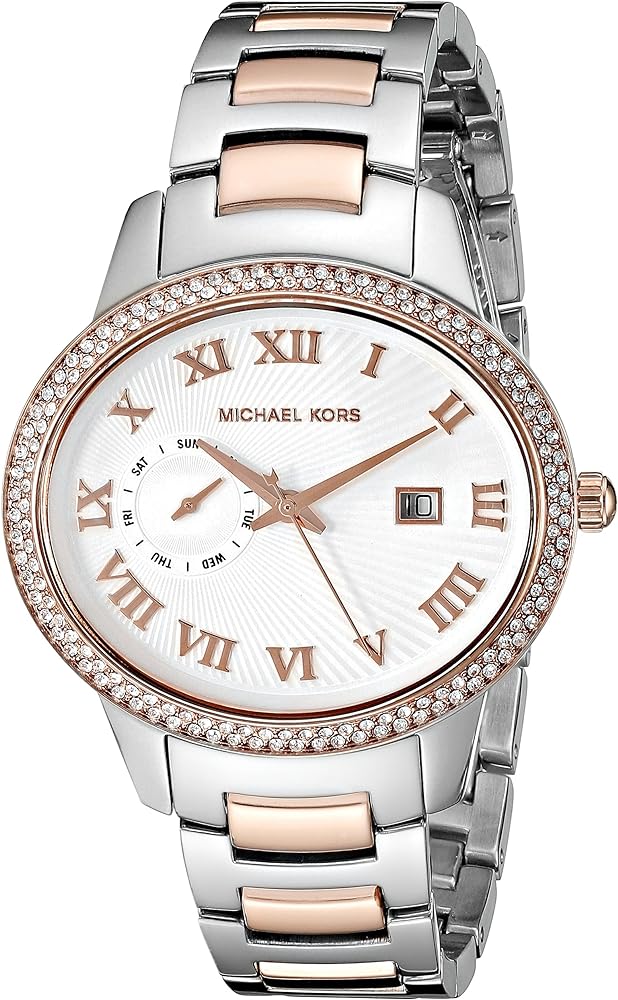Michael Kors Whitley Analog White Dial Two Tone Steel Strap Watch For Women - MK6228 Buy Now By Michael Kors