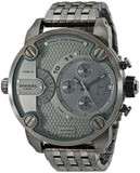 Diesel Little Daddy Dual Time Chronograph Grey Dial Stainless Steel Strap Watch For Men - DZ7263 Buy Now By Diesel