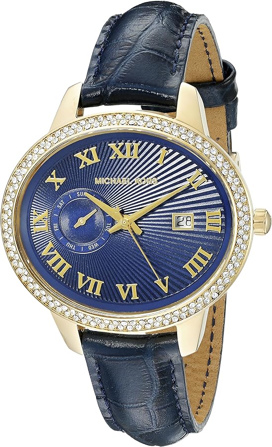Michael Kors Whitley Quartz Blue Dial Blue Leather Strap Watch For Women - MK2429 Buy Now By Michael Kors