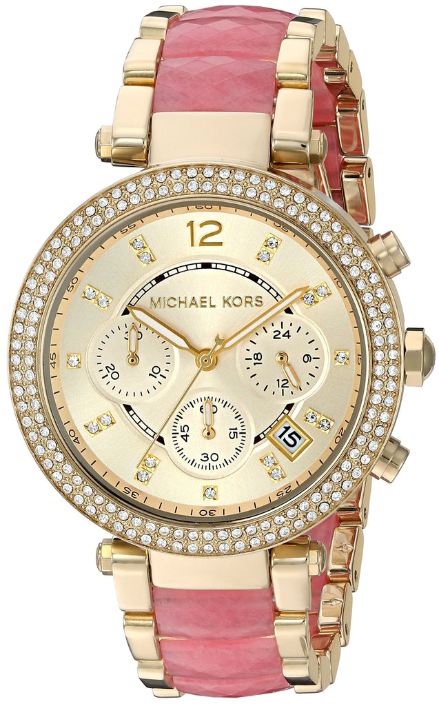 Michael Kors Parker Gold Dial Two Tone Steel Strap Watch for Women - MK6363 Buy Now By Michael Kors