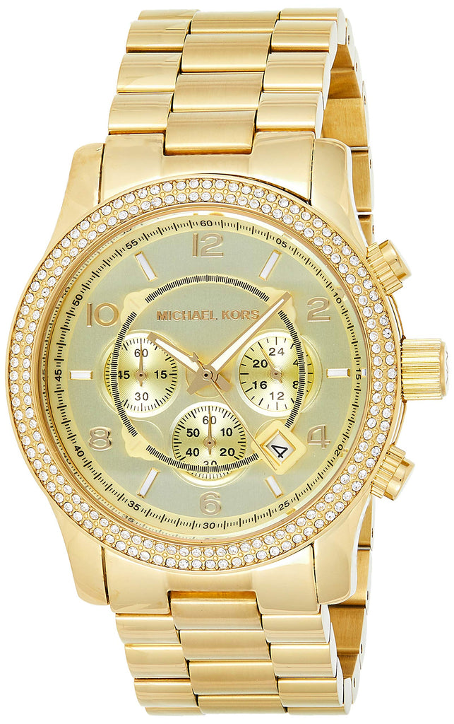 Michael Kors Runway Gold Dial Gold Steel Strap Watch for Women - MK5575 Buy Now By Michael Kors