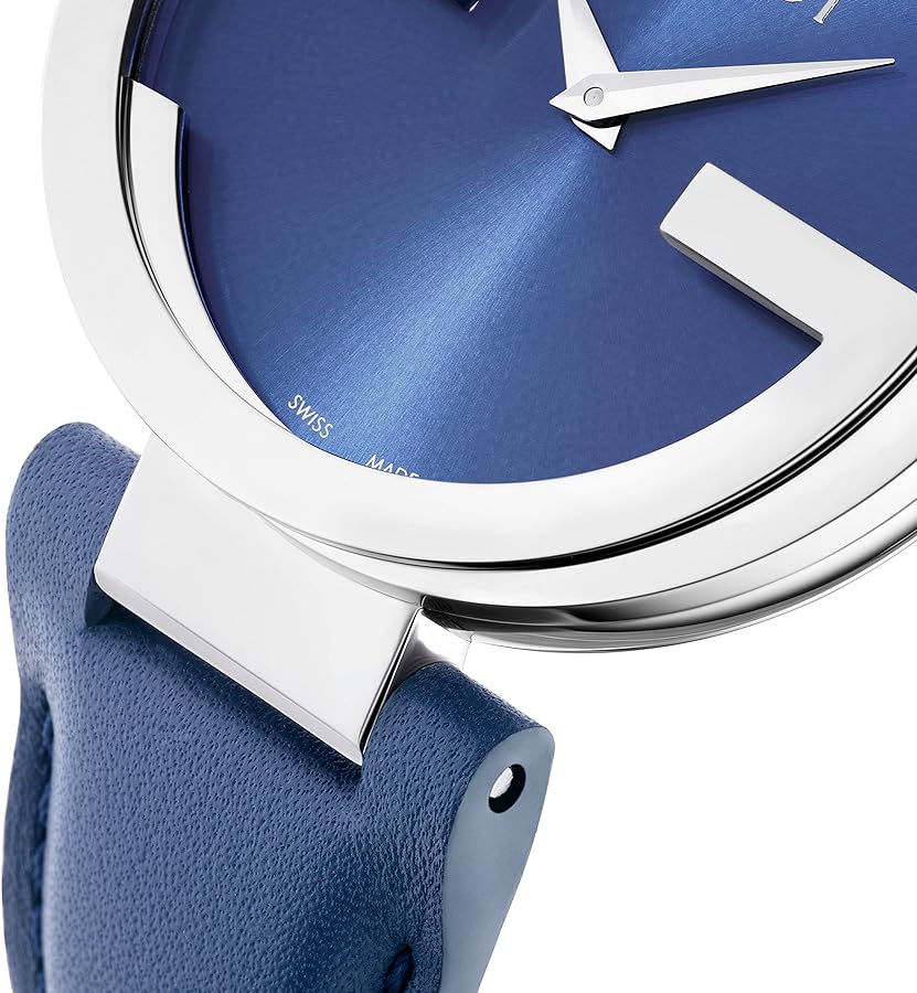 Gucci Interlocking G Blue Dial Blue Leather Strap Watch For Women - YA133322 Buy Now By Gucci