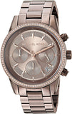 Michael Kors Ritz Chronograph Brown Dial Brown Steel Strap Watch For Women - MK6529 Buy Now By Michael Kors