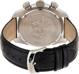 Versace V Ray Chronograph Quartz Black Dial Black Leather Strap Watch For Men - VE2I00121 Buy Now By Versace