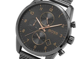 Hugo Boss Skymaster Grey Dial Grey Mesh Bracelet Watch for Men - 1513837 Buy Now By Hugo Boss