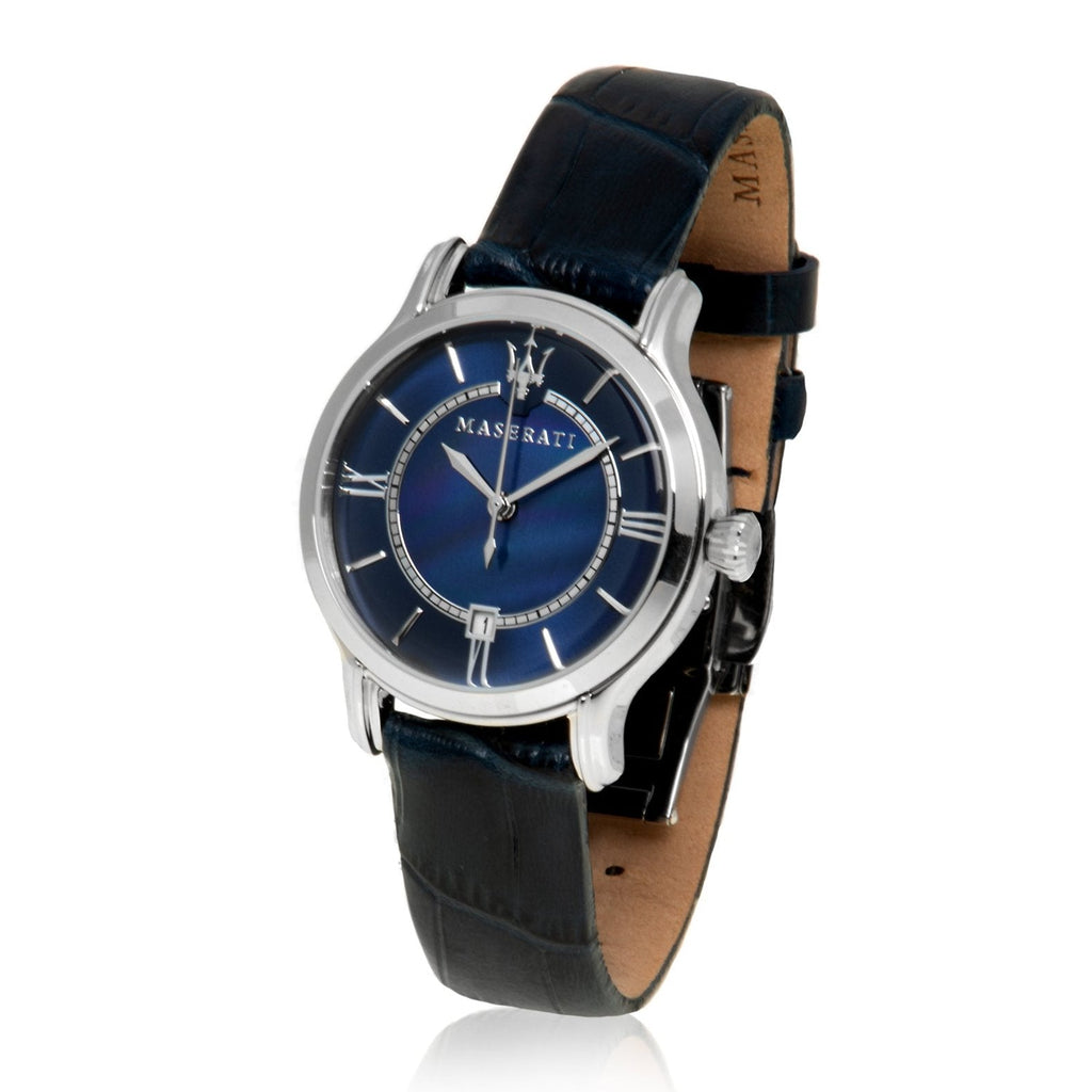 Maserati Epoca Blue Dial Blue Leather Strap Watch For Women - R8851118502 Buy Now By Maserati