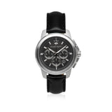 Maserati Successo 44mm Grey Dial Black Leather Strap Watch For Men - R8871621006 Buy Now By Maserati
