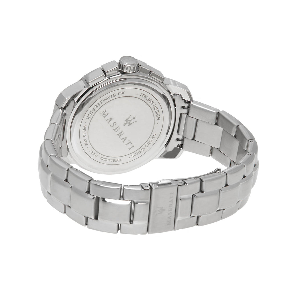 Maserati Successo Chronograph Silver Dial Silver Steel Strap Watch For Men - R8873621004 Buy Now By Maserati