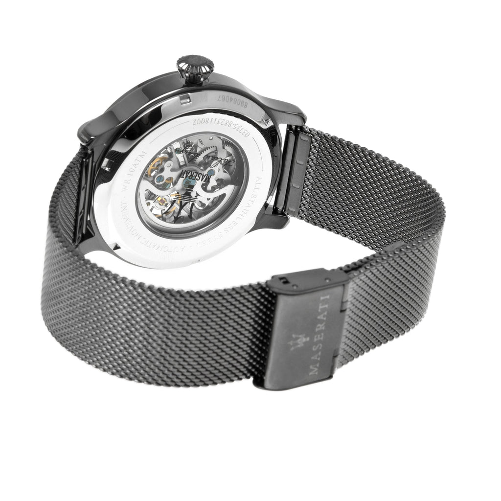 Maserati Epoca Automatic Skeleton Blue Dial Mesh Bracelet Watch For Men - R8823118002 Buy Now By Maserati