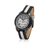 Maserati Royale 44mm Black Dial Stainless Steel Fiber Strap Watch For Men - R8871637002 Buy Now By Maserati