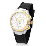 Maserati Triconic Chronograph White Dial Black Leather Strap Watch For Men - R8871639004 Buy Now By Maserati