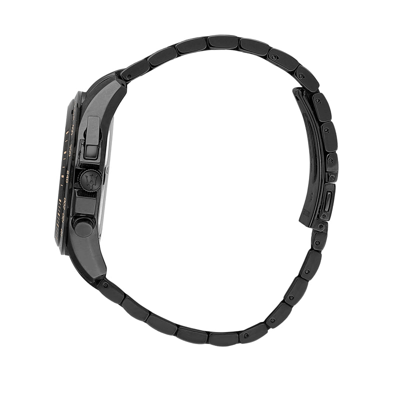 Maserati Traguardo Chronograph Black Dial Black Steel Strap Watch For Men - R8873612048 Buy Now By Maserati