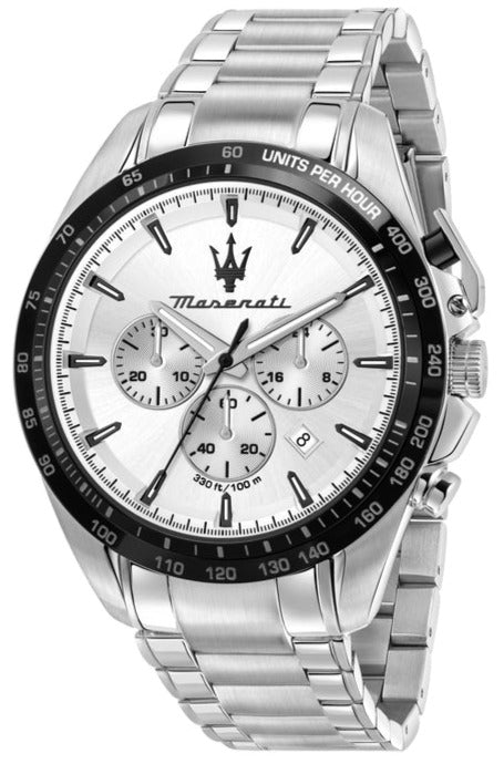 Maserati Traguardo Chronograph Silver Dial Silver Steel Strap Watch For Men - R8873612049 Buy Now By Maserati