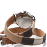 Burberry Utilitarian White Dial Multicolor Leather Strap Watch for Women - BU7849 Buy Now By Burberry
