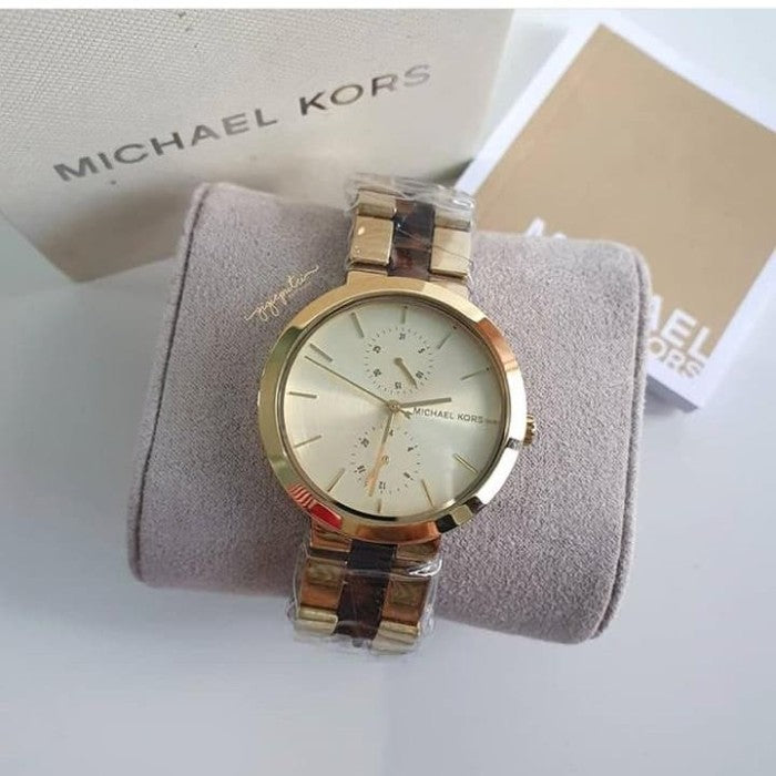 Michael Kors Garner Multifunction Gold Dial Two Tone Steel Strap Watch For Women - MK6471 Buy Now By Michael Kors