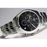 Tissot T Classic PR 100 Chronograph Black Dial Silver Steel Strap Watch for Men - T101.417.11.051.00 Buy Now By Tissot