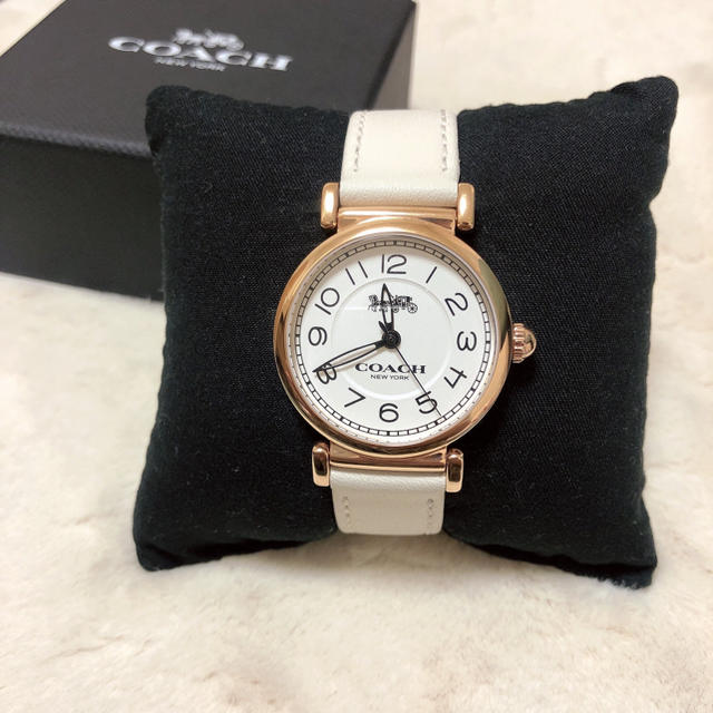 Coach Madison White Dial White Leather Strap Watch for Women - 14502408 Buy Now By Coach