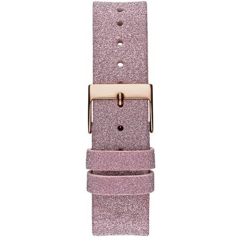 Guess Mariposa Pink Dial Pink Leather Strap Watch for Women - GW0008L2 Buy Now By Guess