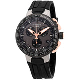 Tissot T Race Cycling Chronograph Black Dial Black Rubber Strap Watch For Men - T111.417.37.441.07 Buy Now By Tissot