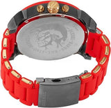 Diesel Mr Daddy 2.0 Chronograph Grey Dial Red Rubber Strap Watch For Men - DZ7430 Buy Now By Diesel