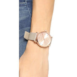 Marc Jacobs Baker Rose Gold Dial Grey Leather Strap Watch for Women - MBM1400 Buy Now By Marc Jacobs