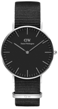 Daniel Wellington Classic Cornwall Black Dial Black Nylon Strap Watch For Women - DW00100149 Buy Now By Daniel Wellington