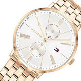 Tommy Hilfiger Jenna Quartz White Dial Rose Gold Steel Strap Watch for Women - 1782070 Buy Now By Tommy Hilfiger