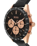Hugo Boss Talent Chronograph Black Dial Black Leather Strap Watch For Men - 1513580 Buy Now By Hugo Boss