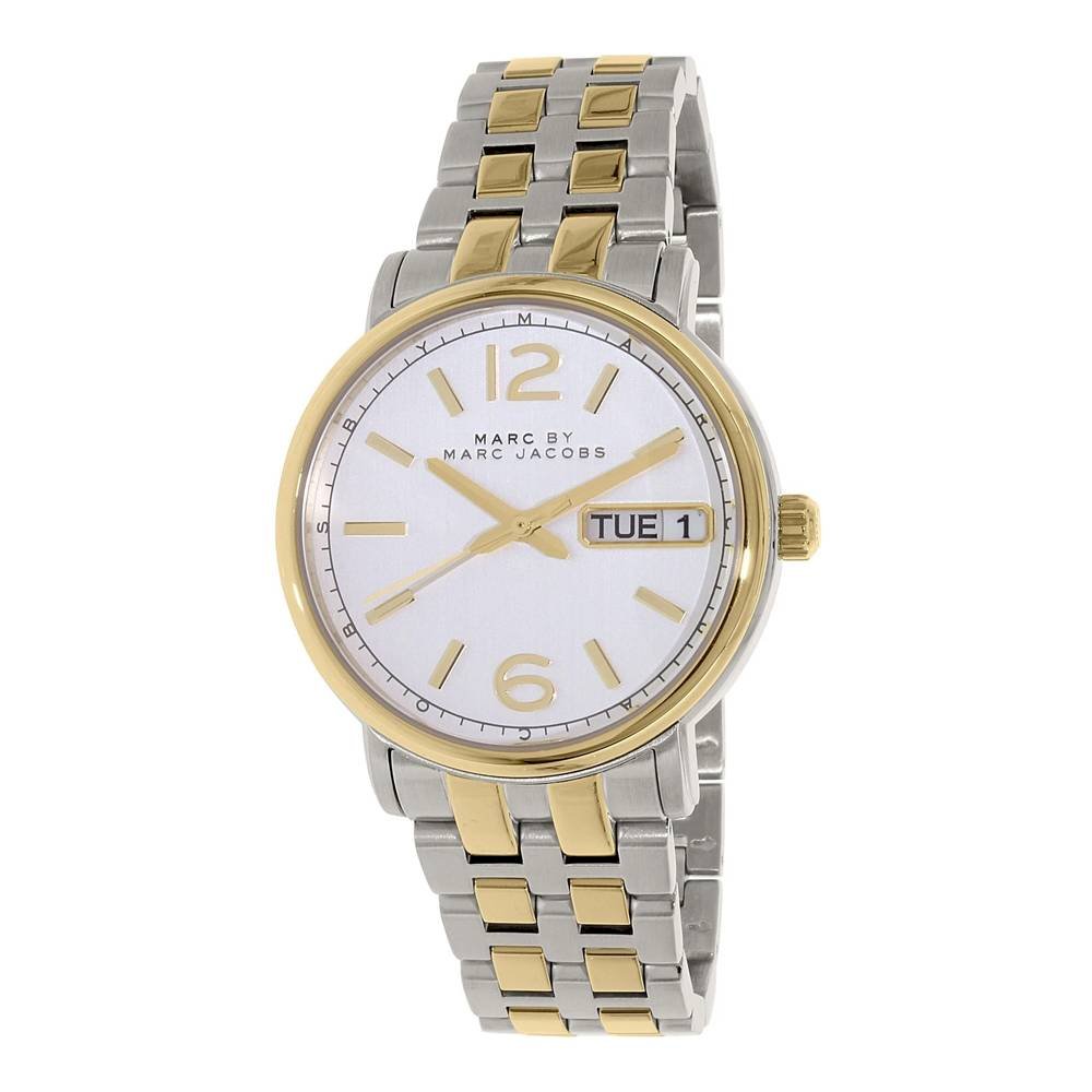 Marc Jacobs Fergus Silver Dial Two Tone Steel Strap Watch for Women - MBM8652 Buy Now By Marc Jacobs