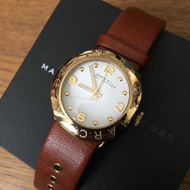 Marc Jacobs Amy White Dial Brown Leather Strap Watch for Women - MBM8574 Buy Now By Marc Jacobs