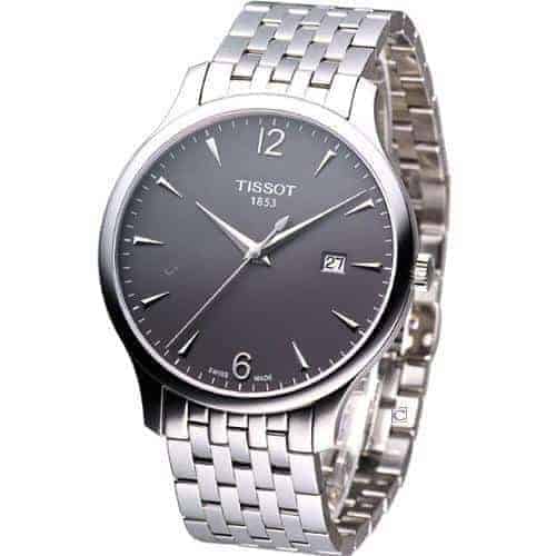 Tissot T Classic Tradition Grey Dial Silver Steel Strap Watch For Men - T063.610.11.067.00 Buy Now By Tissot