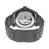 Fossil Modern Machine Automatic Silver Dial Black Steel Strap Watch for Men - ME3080 Buy Now By Fossil