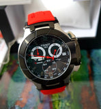 Tissot T Race Chronograph Black Dial Red Rubber Strap Watch for Men - T048.417.27.057.01 Buy Now By Tissot