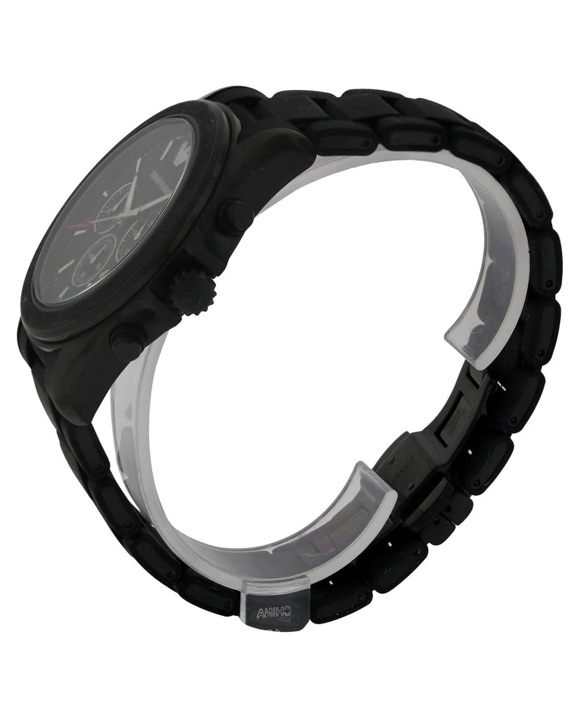 Emporio Armani Sportivo Chronograph Black Dial Black Silicone Strap Watch For Men - AR6092 Buy Now By Emporio Armani