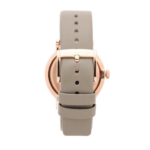 Marc Jacobs Baker Rose Gold Dial Grey Leather Strap Watch for Women - MBM1400 Buy Now By Marc Jacobs