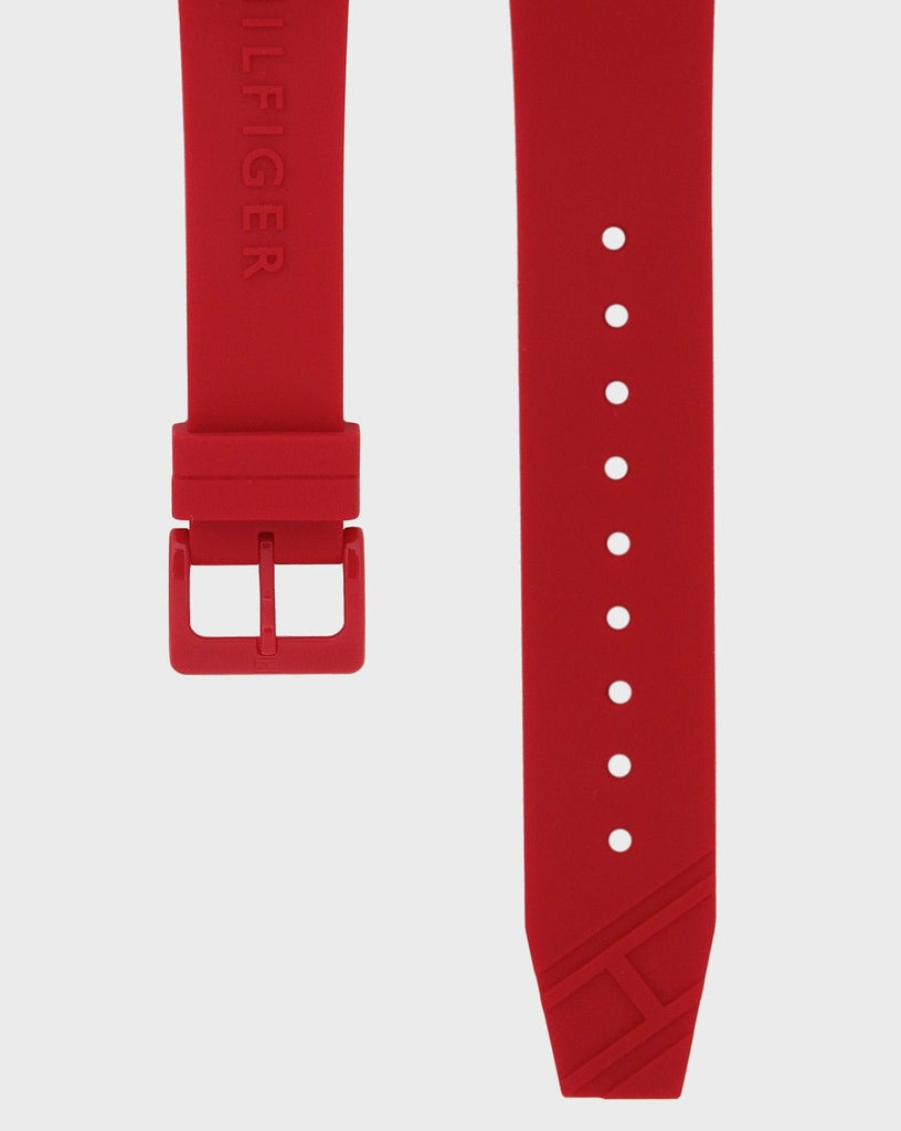 Tommy Hilfiger Denim Quartz Red Dial Red Rubber Strap Watch for Men - 1791480 Buy Now By Tommy Hilfiger