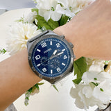 Fossil Brox Multifunction Blue Dial Grey Steel Strap Watch for Men - BQ2798 Buy Now By Fossil