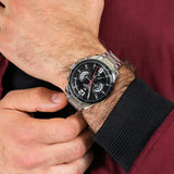 Tommy Hilfiger Decker Quartz Black Dial Silver Steel Strap Watch for Men - 1791472 Buy Now By Tommy Hilfiger