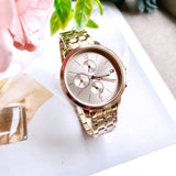 Tommy Hilfiger Madison Chronograph Quartz Rose Gold Dial Rose Gold Steel Strap Watch For Women - 1782190 Buy Now By Tommy Hilfiger